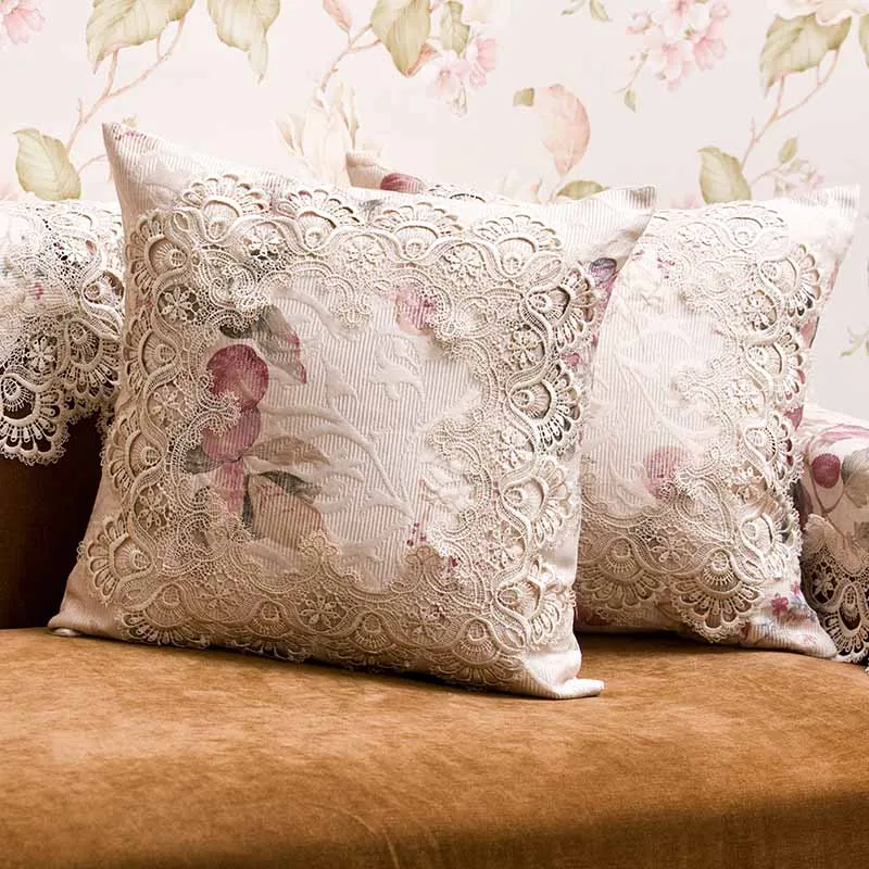 New Embroidered Cushion Cover Car-covers Luxury Christmas Decorations for Home Wedding Bedding Pillowcase Fashion Pillow Cover