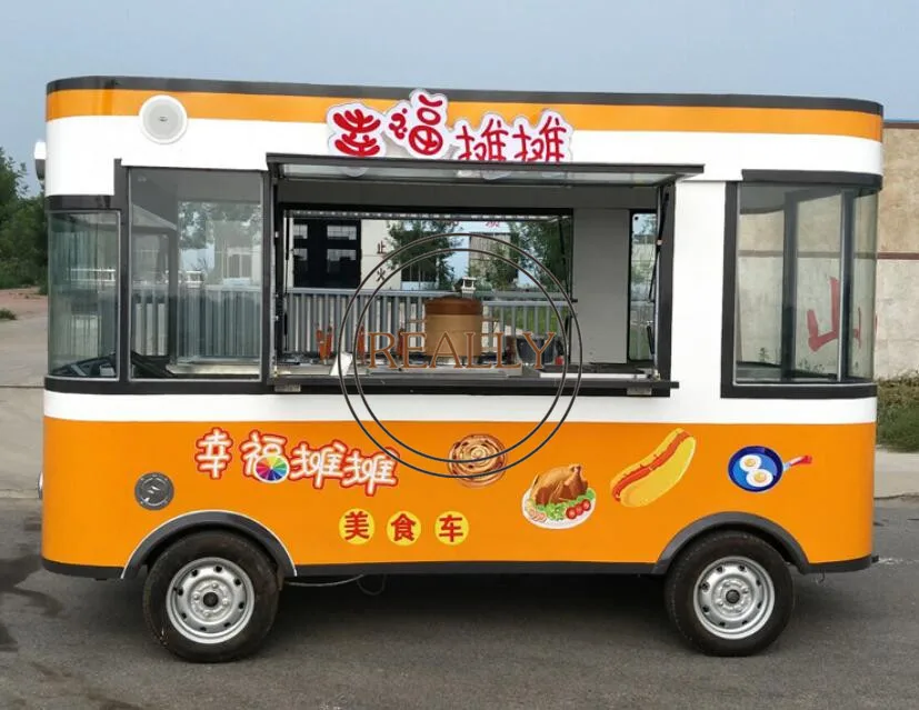 Ice Cream Cart China Mobile อาหารรถเข็น Cafe/กาแฟหยอดเหรียญรถเข็น