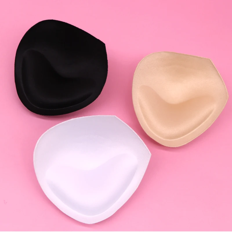 6pcs 3pair Sexy Women\'s Bra Pads Insert Removable Padding Brassiere Breast Enhancer sopnge Push Up Cups for Swimsuits Bikini