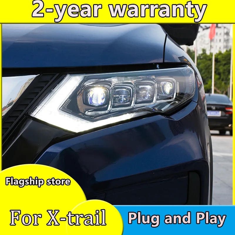 

Car Styling for Nissan X-Trail Headlights FOR 2017-2019 Nissan X-Trail LED Headlight LED DRL LED Lens turn light