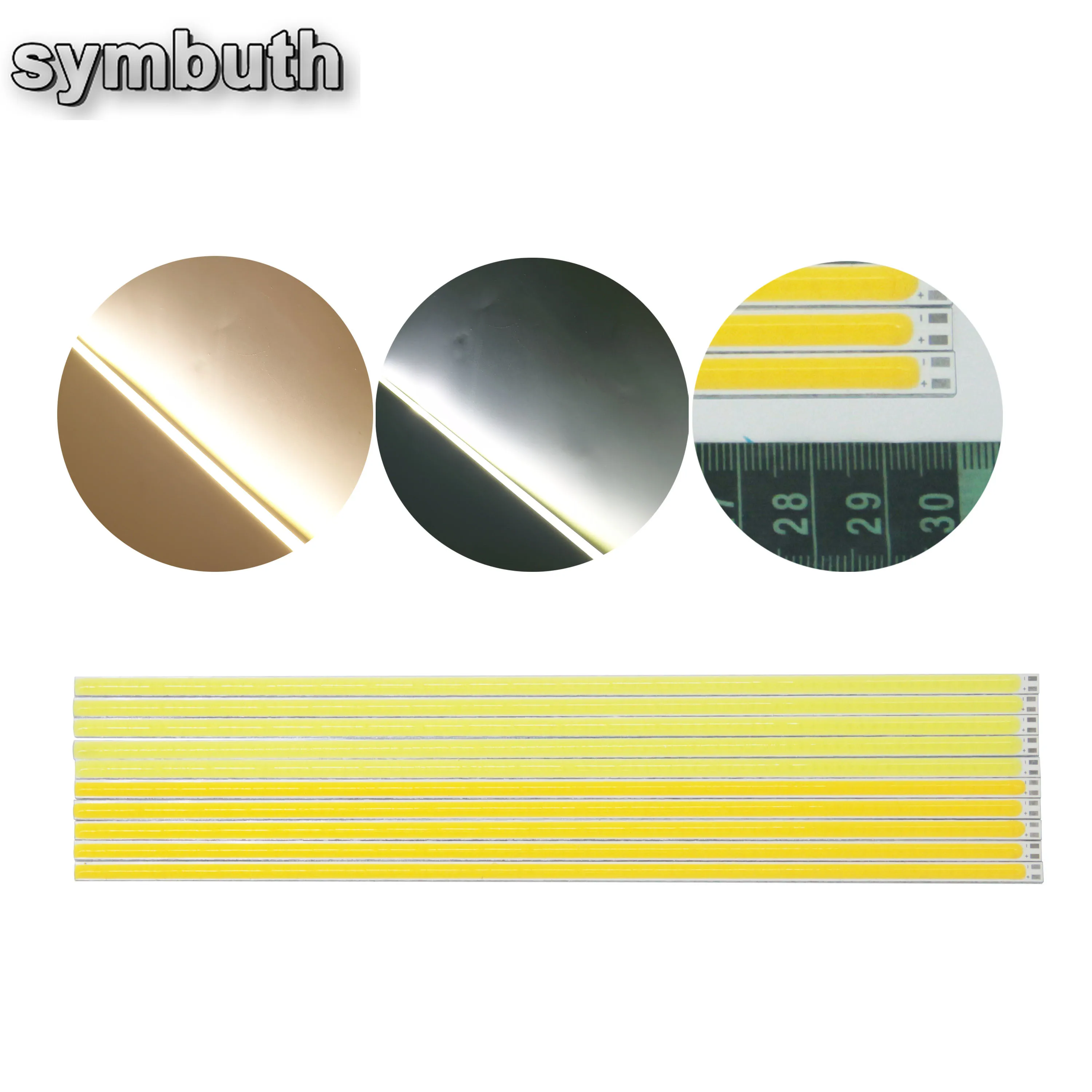 

10pcs 300x6MM COB LED Bar Strip Light Source 12V 30CM Flexible for Lamps House Bulbs