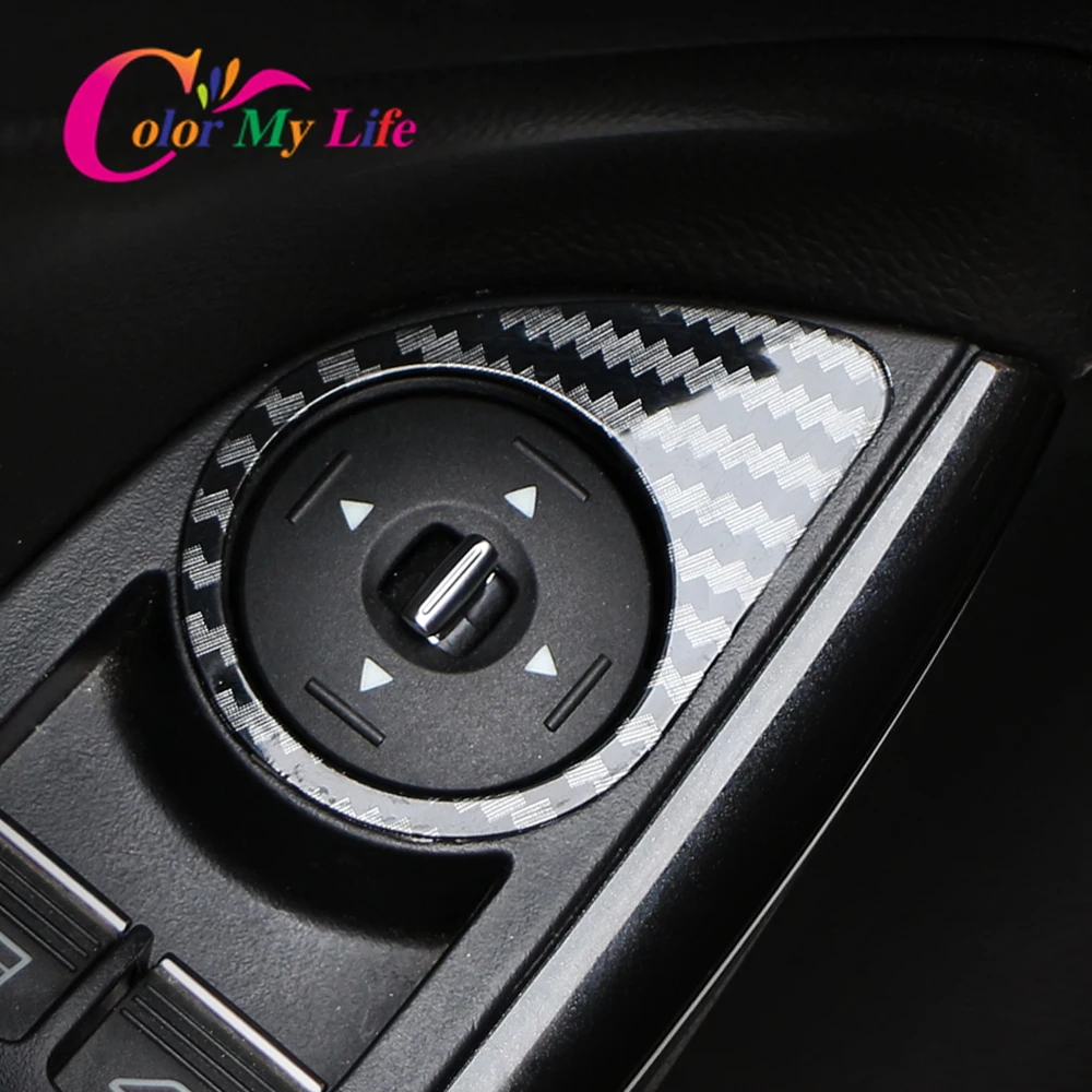 Car Rearview Mirror Adjustment Knob Decoration Cover Trim for Ford Focus 3 MK3 LHD 2012 - 2018 Stickers Accessories