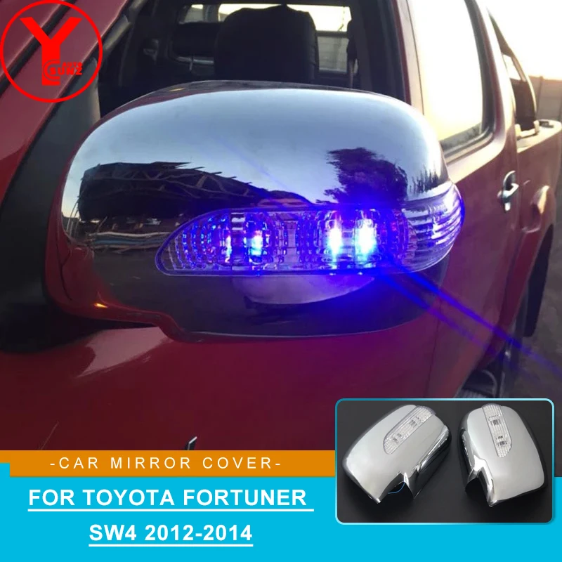 Door Mirror Wing Model For Toyota SUV FORTUNER SW4 2012 2013 2014 Carbon Fiber Side Mirror Cover Deflectors YCSUNZ