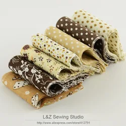 Booksew 7 pz/lotto 100% cotone Jelly Roll strisce di tessuto Quilting set da caffè in tessuto 5cm x 100cm per Patchwork tessile fai da te Tildas