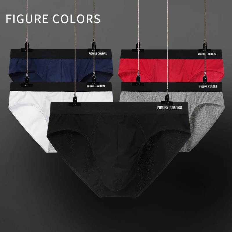 FC genuine men's briefs cotton summer breathable antibacterial low waist boys' bottoms solid color trouser head men