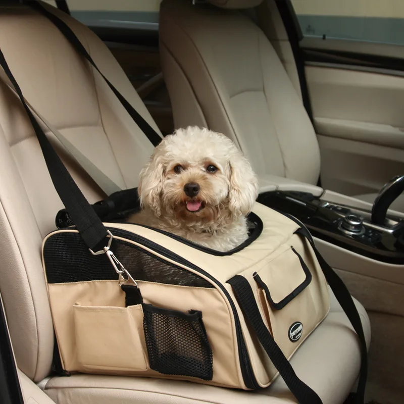 

Pet Car Bag for Cats and Dogs Traveling Portable Diagonal Breathable Car Bag Pet Products