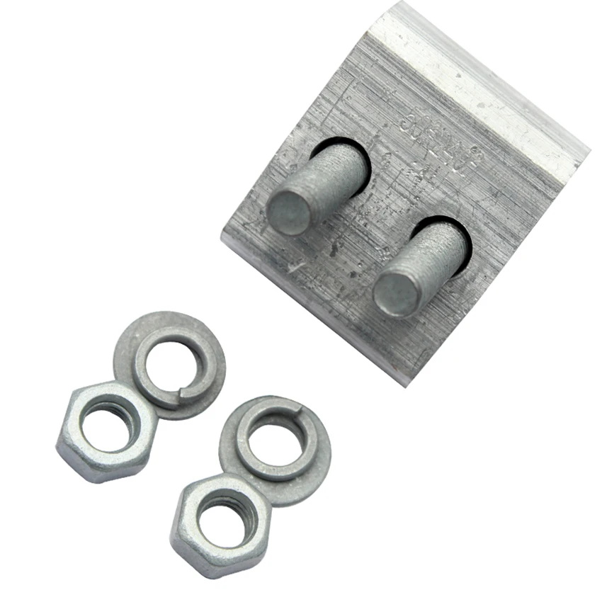 Parallel Groove Clamp with Protective Case, 1 Bolt, Aluminum, Special-Shaped for JBL16-120, 50-240 Square Wire Diameter