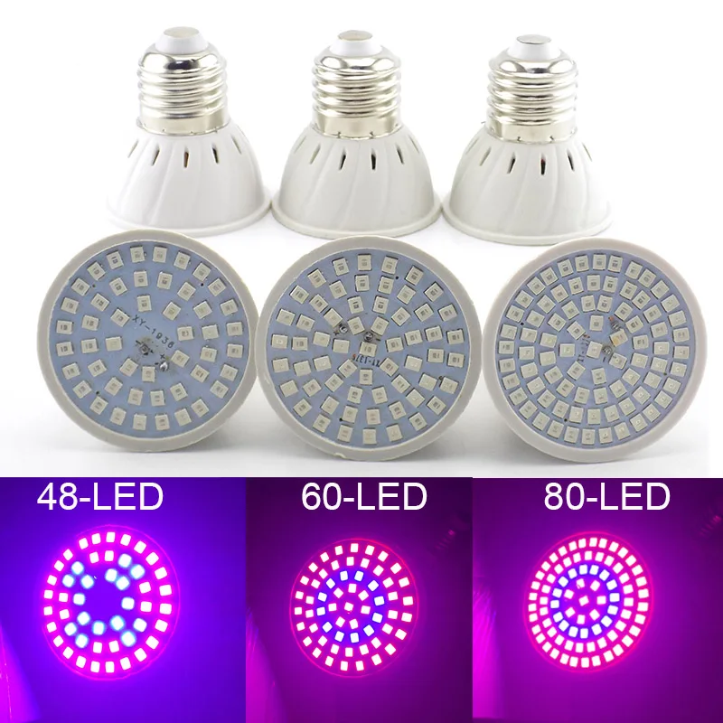 LED Plant Grow light full spectrum Flower growing sunlight phyto lamp bulb for indoor phyto lamp Hydro growbox tent lighting P1