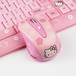 2.4G Wireless Mouse USB USB Receiver Optical Mouse Cute Cartoon Pink Computer Mouse Ergonomics 4 Button Gaming Mouse for Laptop