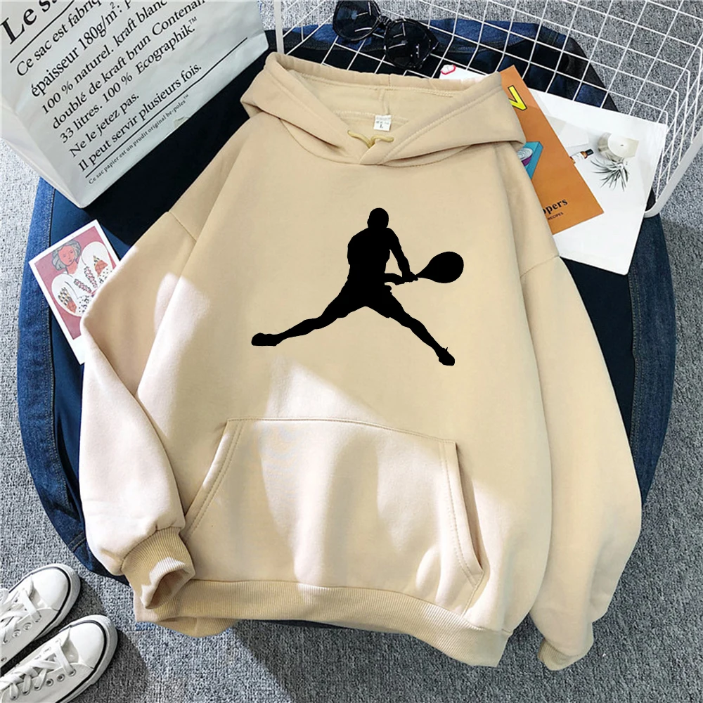 

Tennis Player Cartoons Character Print Women Hoodies Fashion Winter Sweatshirt Crewneck Oversize Clothing Hip Hop Loose Hoody