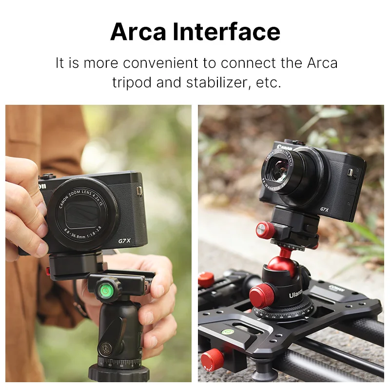 Ulanzi Klauw Arca Swiss Quick Release Plaat Systeem 1/4 Statief Gimbal Base Slider Quick Schakelaar Mount Voor Dslr Camera Monopod