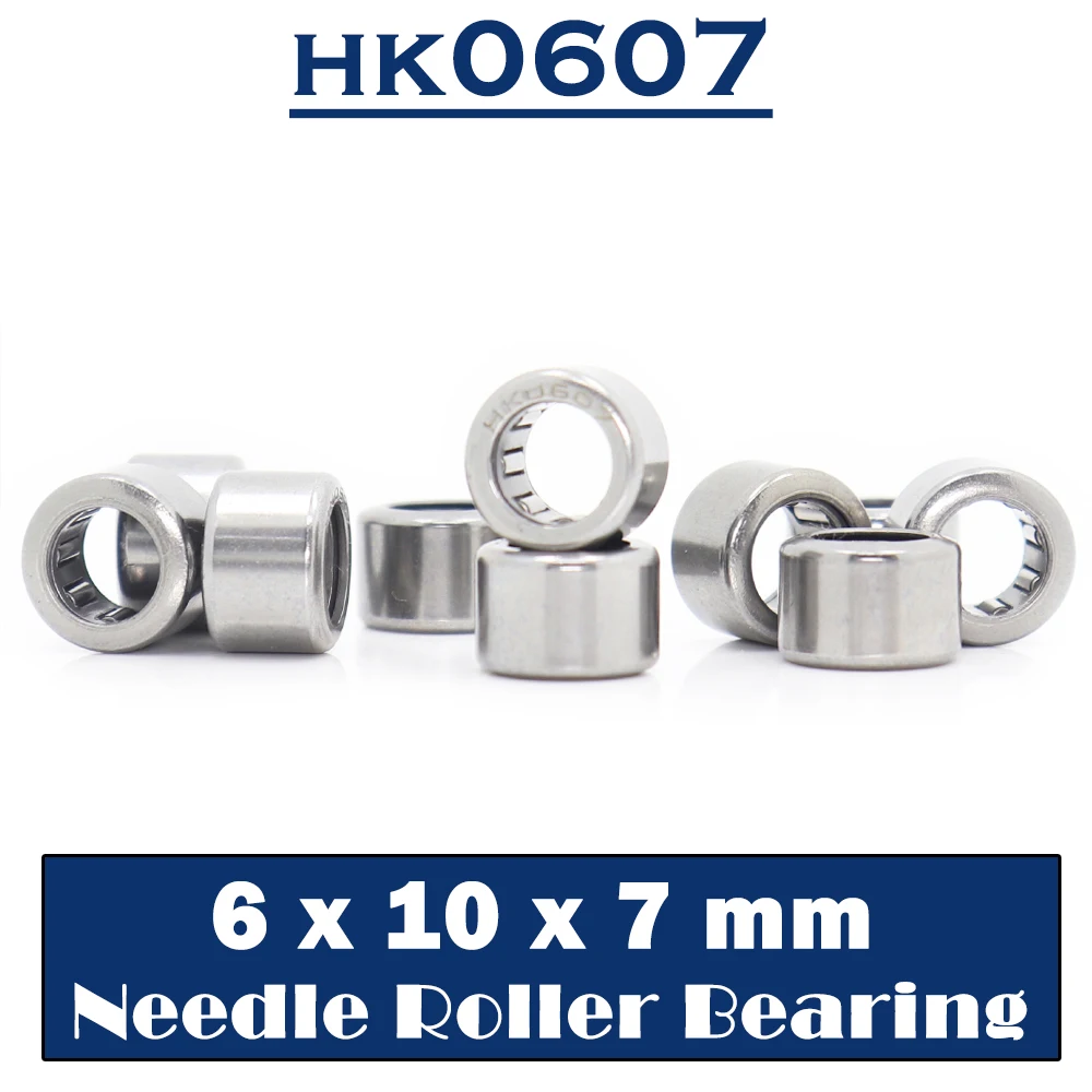 HK0607 Needle Bearings 6*10*7 mm ( 10 PCS ) Drawn Cup Needle Roller Bearing HK061007 TLA67Z 7941/6