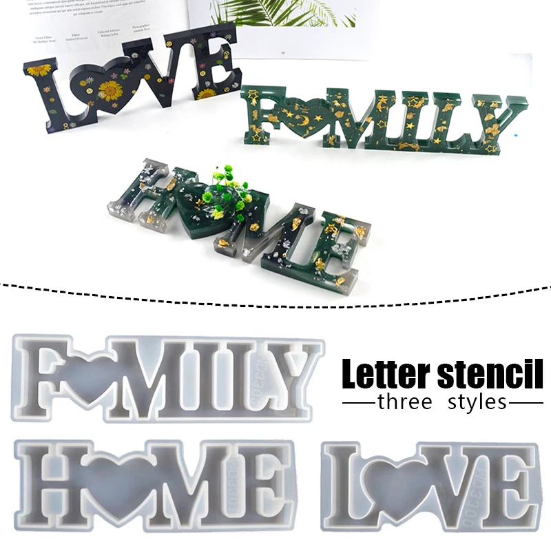 LOVE HOME FAMILY Resin Crystal Epoxy Mould Casting Silicone Mold Jewelry Making Tool DIY Crafts