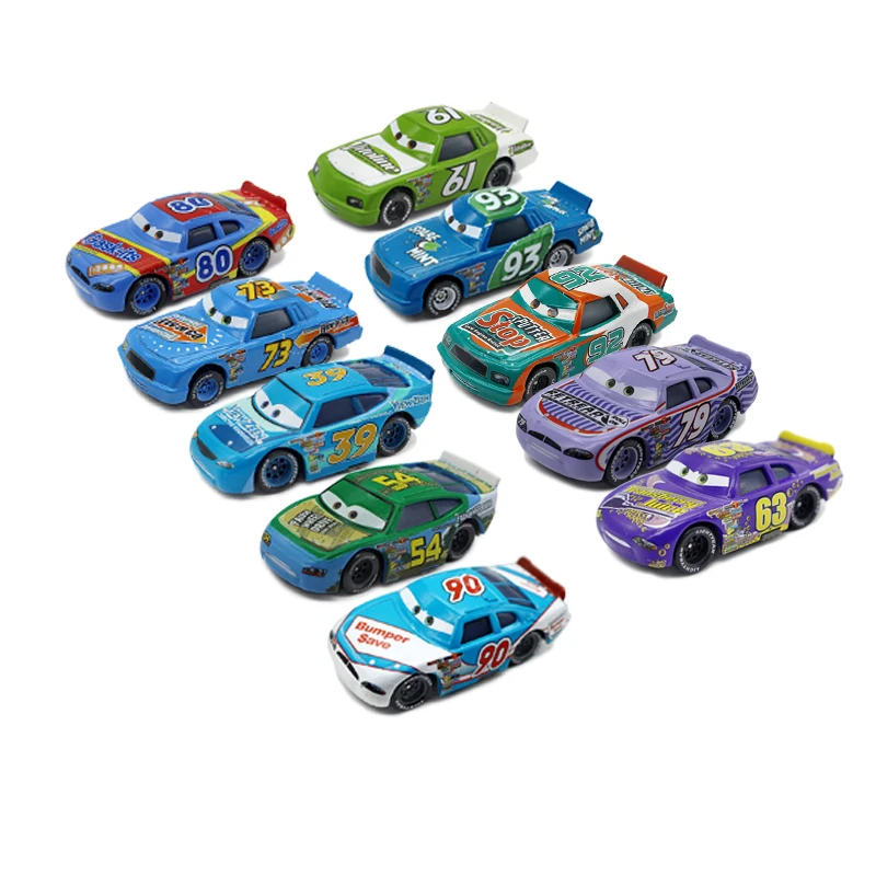 Original 1:55 Disney Pixar Cars 2 Metal Diecast Number 52 79 113 Cars Toy Disney Racing Model Children Toy Collection Gift