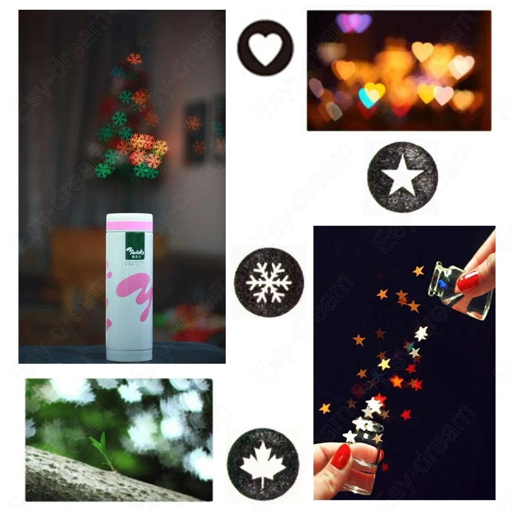 Bokeh Masters Kit Effect Lens Cap Cover Filter for Artistic Romantic Night Scene Photography for Canon Nikon Yongnuo Lenses