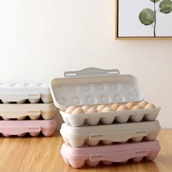 12 Grid Egg Storage Box Egg Tray Containers Kitchen Refrigerator Eggs Plastic Dispenser Airtight Fresh Preservation Eggs Holder