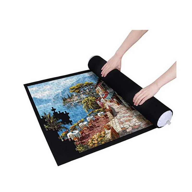 26x46 inch Puzzles Pad Jigsaw Roll Felt Mat Playmat Puzzles Blanket For Up to 1500pcs Storage Puzzle Rolle Matte Teppich Matte