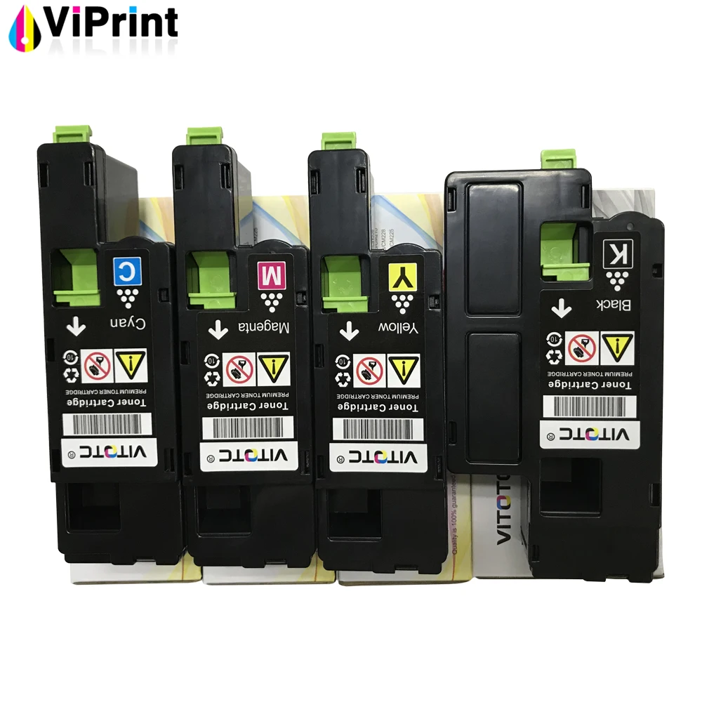 4Pcs Japan Powder Toner Cartridges Compatible For Xerox Phaser 6010 6000 Workcentre 6015 6015V Laser Printer With Developer