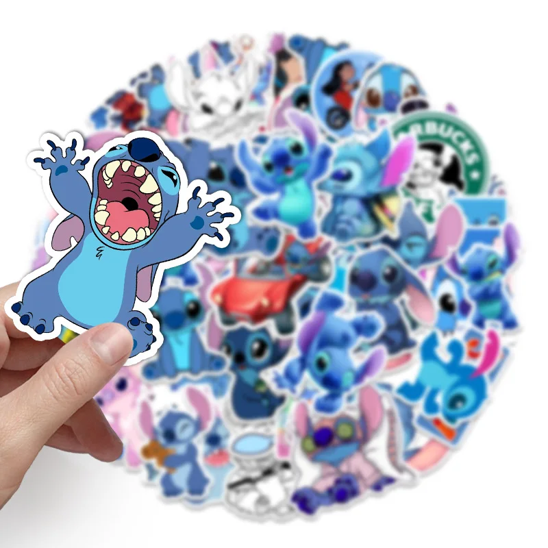 10/30/50pcs/Pack Cute Cartoon Lilo Stitch Graffiti Stickers DIY Motorcycle Travel Luggage Phone Guitar Kids Sticker Decal Toys