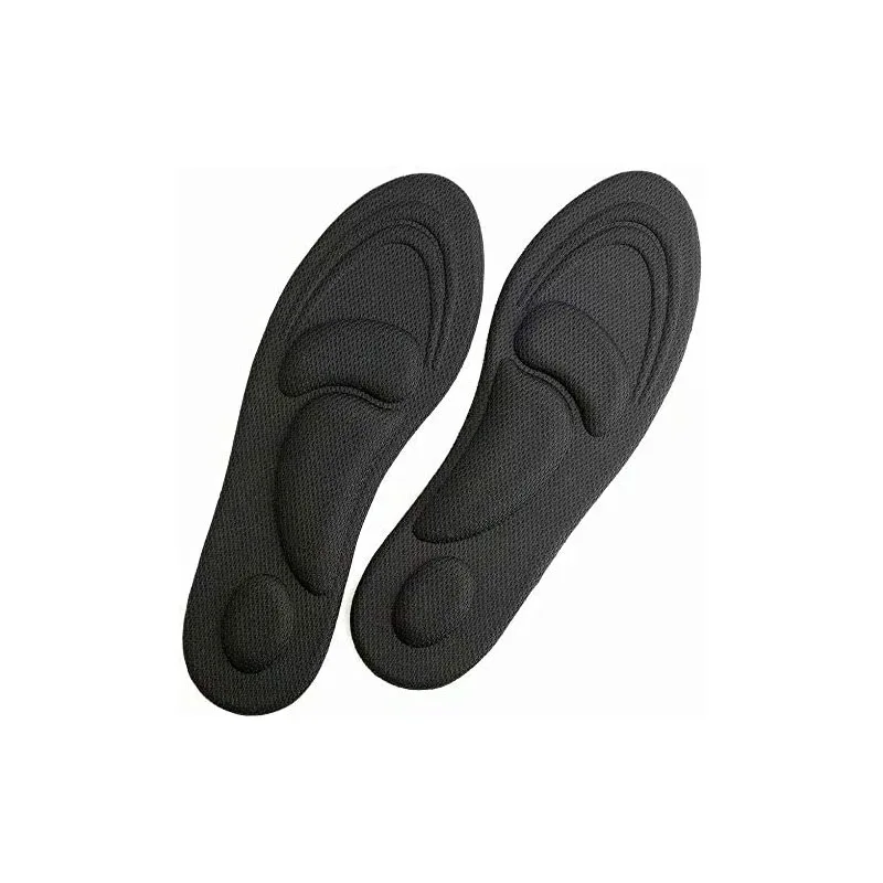 1Pair Arch Support Insoles Foot Inserts For Orthopedic Plantar Fasciitis Metatarsal Heel Pain 4D Memory Foam Shock Absorption