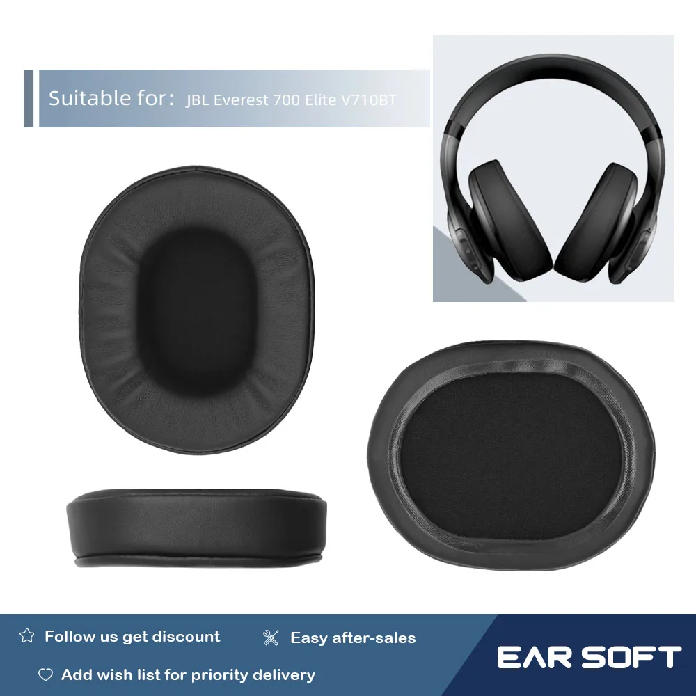 Earsoft Replacement Ear Pads Cushions for JBL Everest 700 Elite V710BT Headphones Earphones Earmuff Case Sleeve Accessories