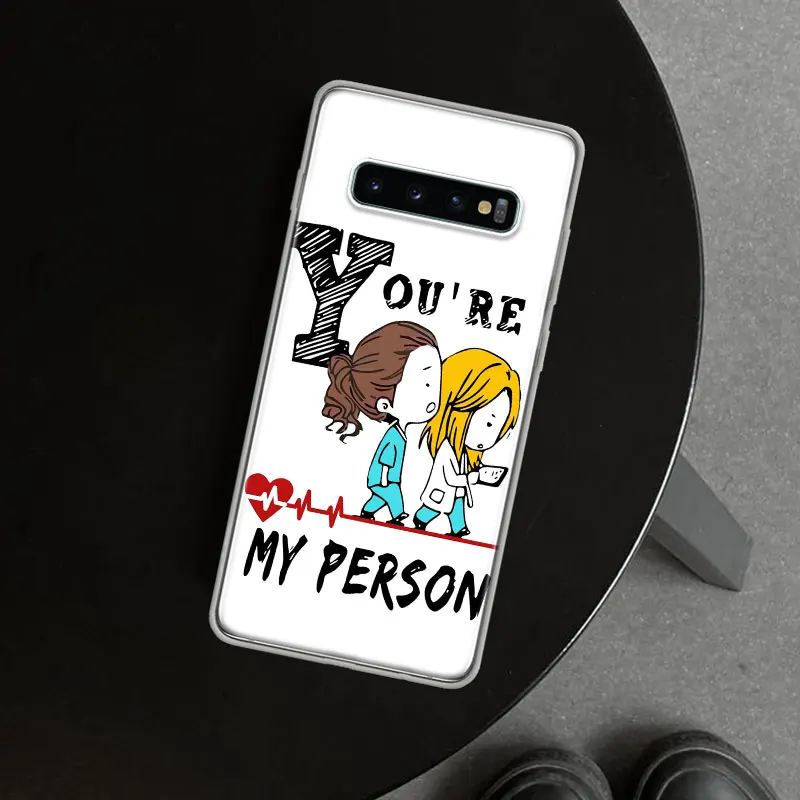 Greys Anatomy You Are My Person Phone Case Cover for Samsung Galaxy S20 S21 FE S22 S23 S24 Ultra S10 S10E S9 S8 Plus + Art Gift