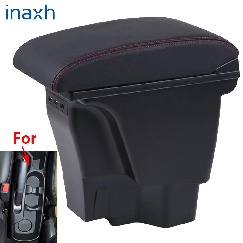 

For KIA Rio 3 K2 Armrest Box 2012 2015 2014 2013 2012 Organizer Leather Auto Cup Holder Accessories Easy to install USB