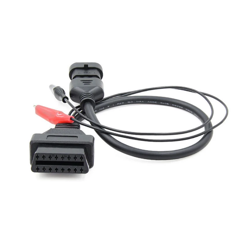 For  Fiat / Alfa/ Lancia 3 Pin to 16 Pin OBDII OBD2 connector Adapter Auto- Car Cable For Fiat 3pin Female Diagnostic Cable