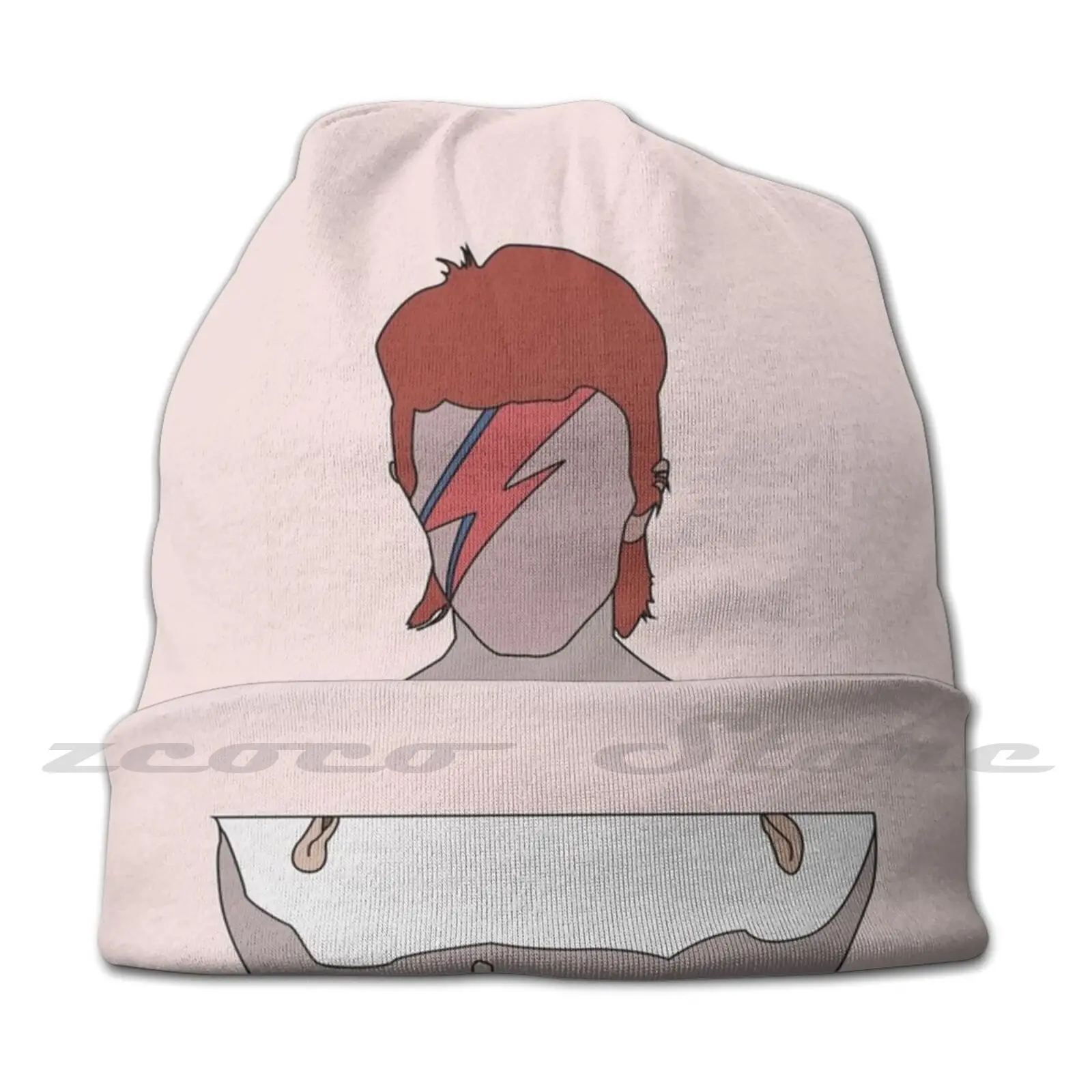 Aladdin Sane Graphic Personalized Pattern Knit Hats Plus Size Elastic Soft Cap Aladdin Sane Aladdin Sane Album Music 70S Iconic