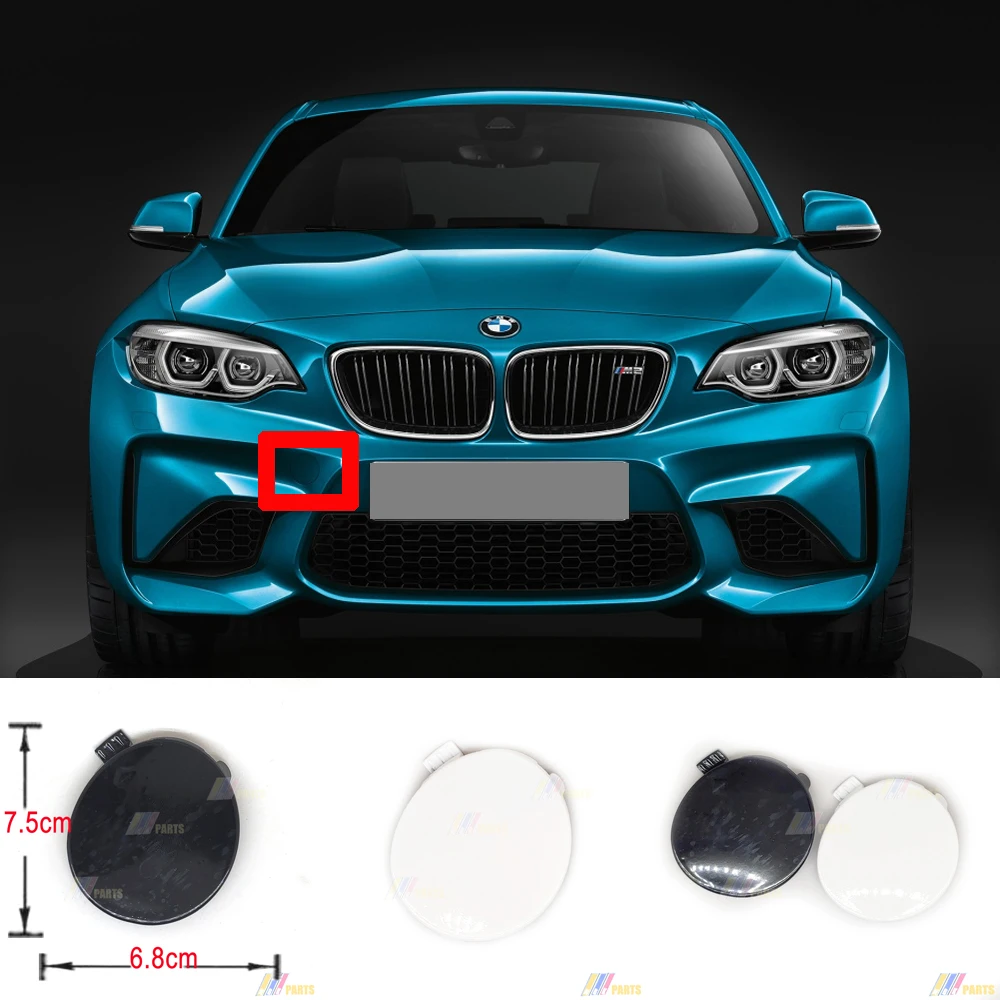 

Fit 15-21 BMW M2 Series F87 Base CS конкурс купе 2-дверная Передняя буксировочная крышка 51118068520