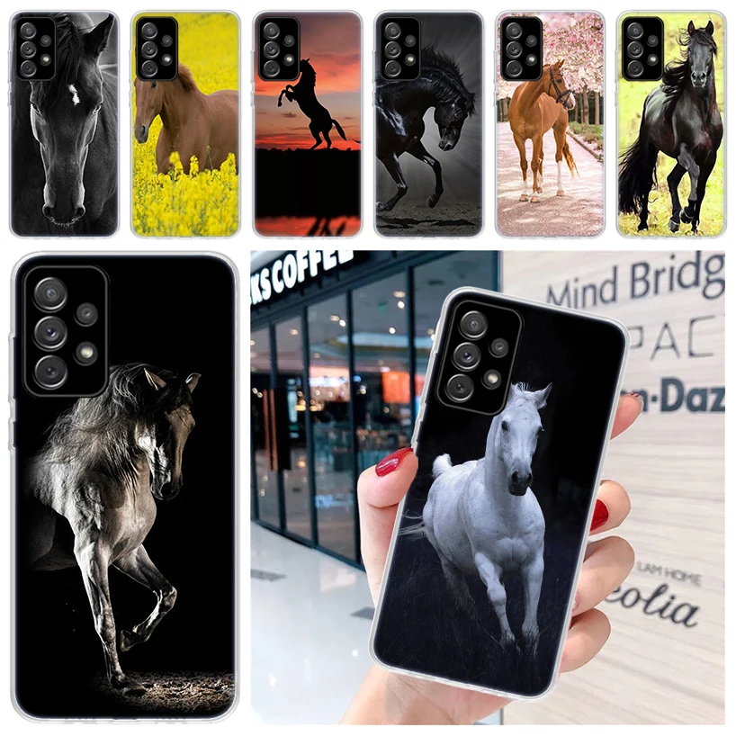 Galloping Horse For Samsung Galaxy A15 A14 A13 A12 A55 A54 A53 A52 Phone Case A32 A35 A34 A33 A25 A24 A23 A22 A04S A03S A02S Gal