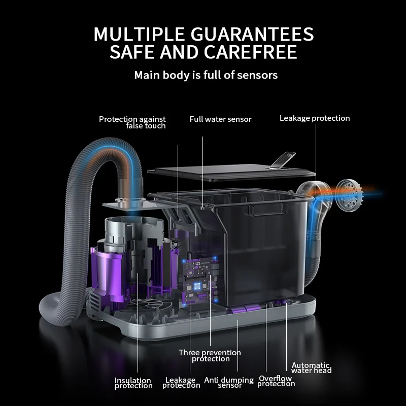 Shampoo elétrico de enfermagem casa cuidados idosos cama cabeça banho massagem cadeira cama cabeça lavagem massageador vibratório