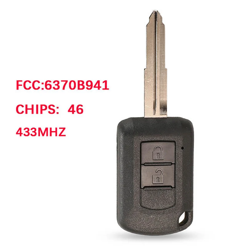 

CN011028 For Mitsubishi Mirage Outlander 2016-2017 Remot Head Key Control with ASX 2 Button J166E PCF7961 433MHz MIT11R 6370B941