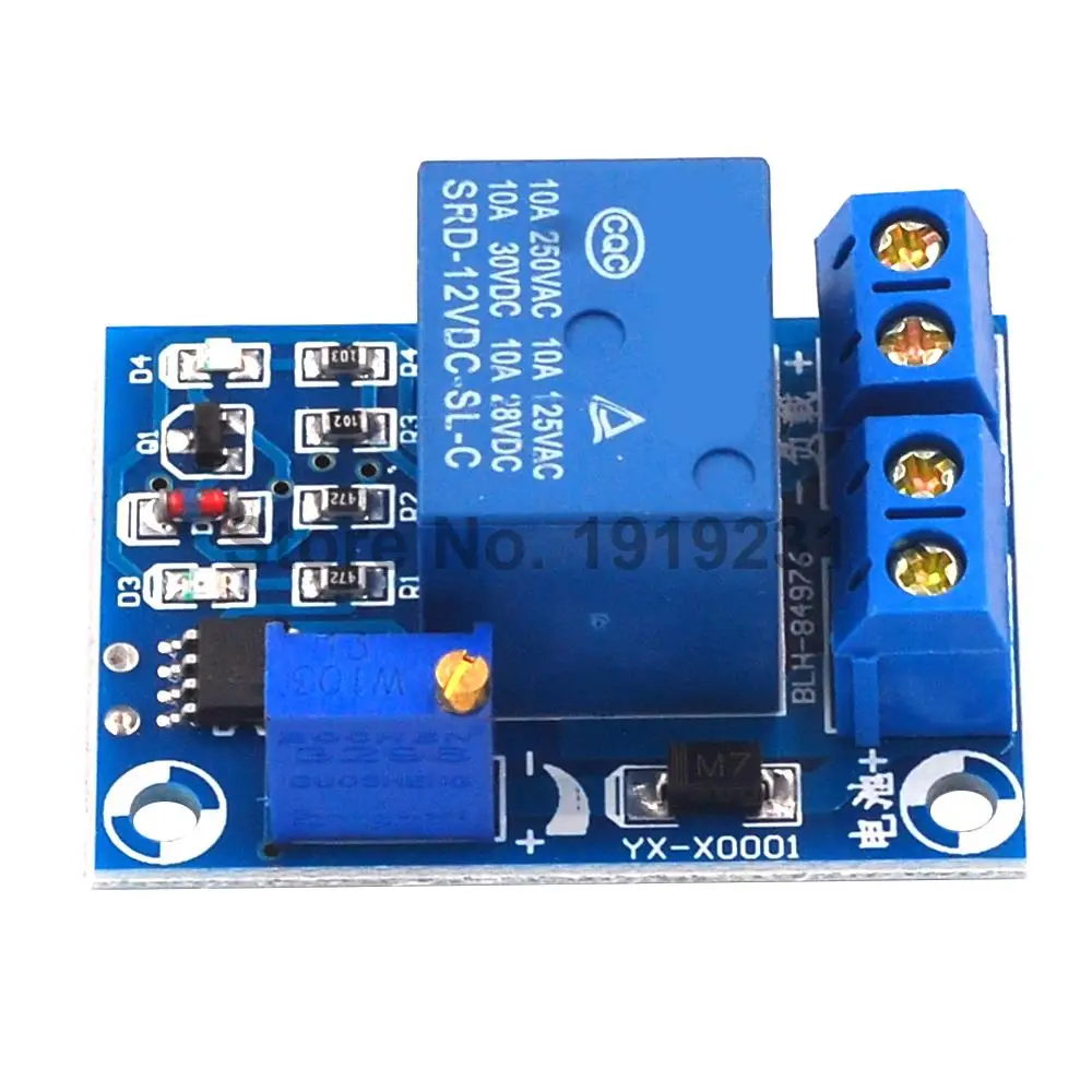 DC 12V Battery Undervoltage Low Voltage Cut off Automatic Switch Recovery Protection Module Charging Controller Protection Board