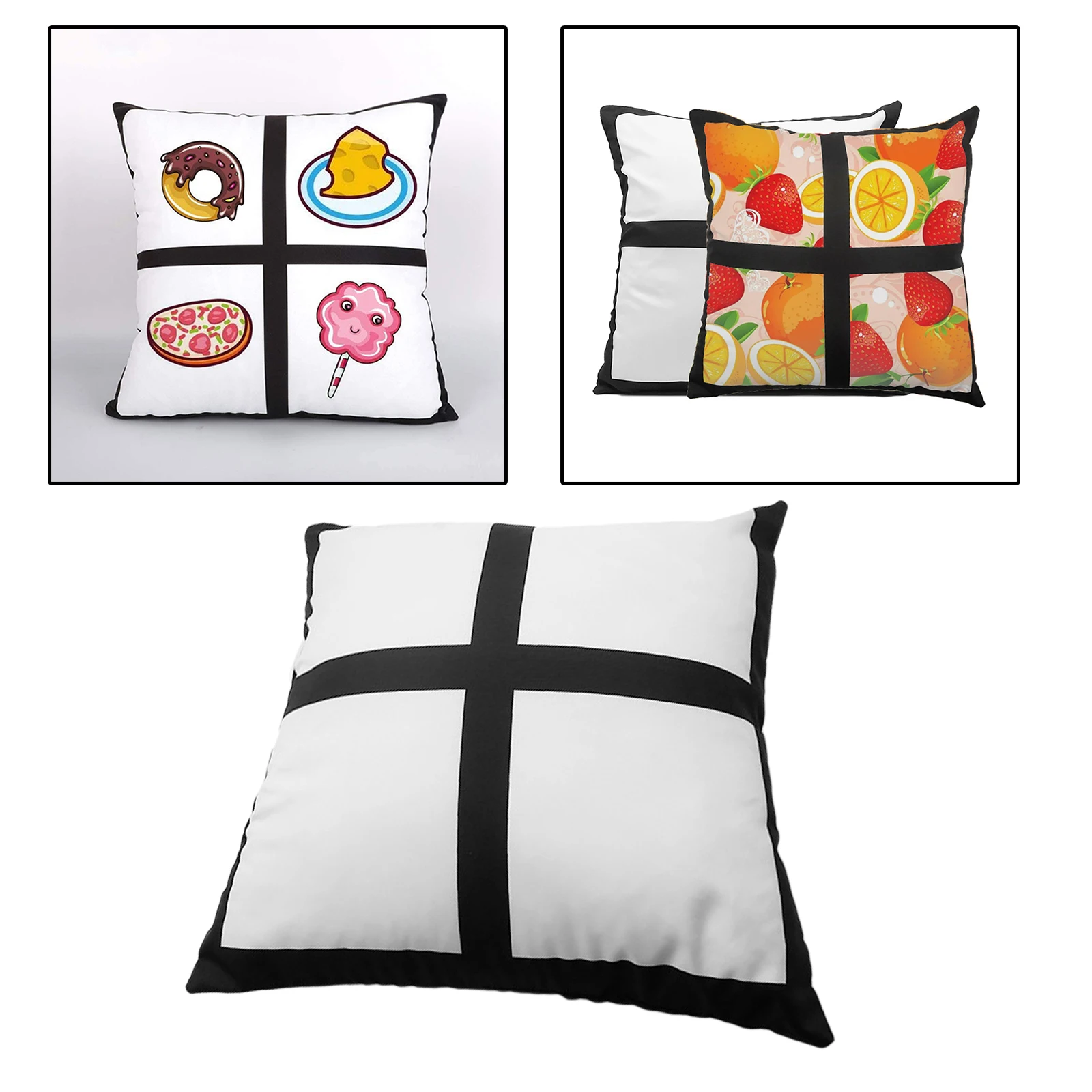 Sofa Bed Heat Press Printing Transfer Polyester Soft Cushion Cover Sublimation Blank Panel Pillowcase Square Home Decor