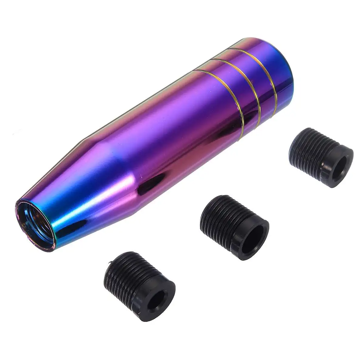 13cm 18cm Universal Auto Car Manual Gear Shift Knob Shifter Lever Aluminum Neo Chrome