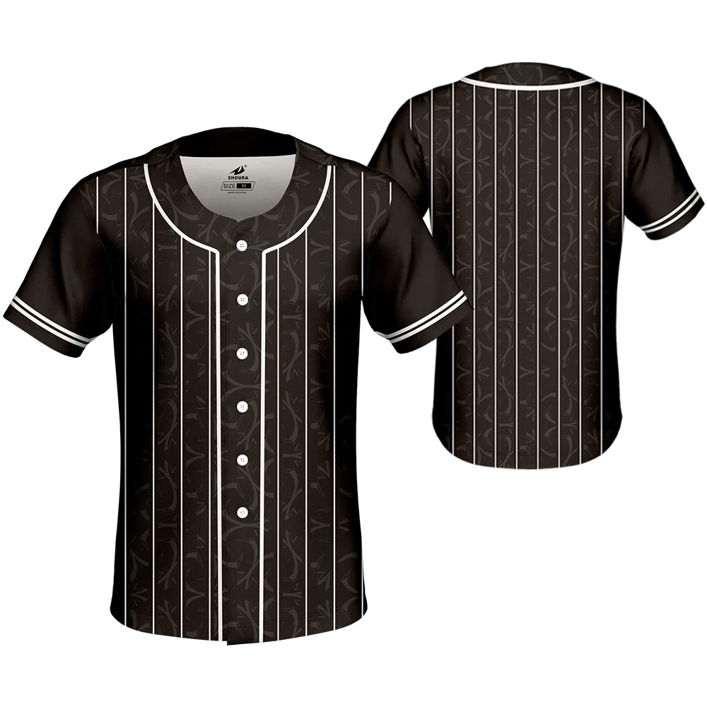 Custom Design Baseball Jerseys Sublimated Training Wear Mens Sports Shirt Camiseta Beisbol Hombre Breathable Baseball Shirts