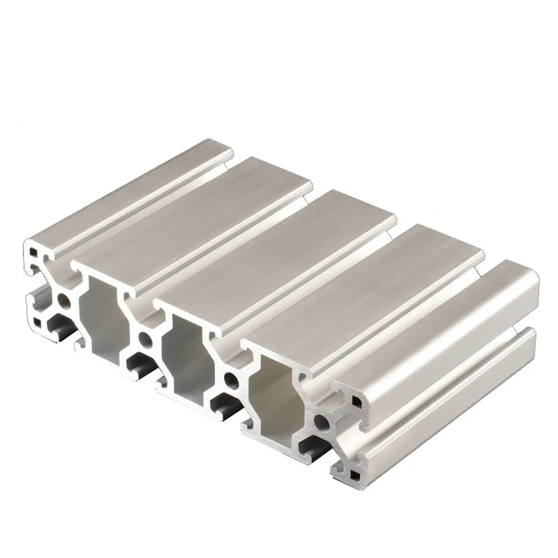 Perfil de aluminio con ranura en T 40160, perfil de aluminio estándar europeo, máquina de 100-1200mm, marco de carpintería, 1 unidad