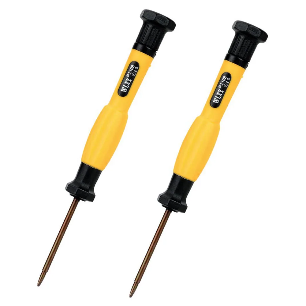 (2 pcs) 2mm 2.5mm Phillips Slotted Screwdriver Magnetic Tip Screw Driver 2.0mm Cross Head Flat Screwdriver Repair Tool