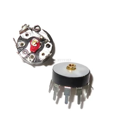 10PCS/LOT Radio Potentiometer RV12MM B503 B50K Power Amplifier Volume Potentiometer With Switch Corner Pin