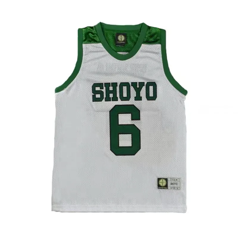 Shoyo Shohoku School Basketball Team Jersey Anime Cosplay Costume Fujima Kenji Nagano Mitsu Slam Dunk Jersey Sports Wear Uniform