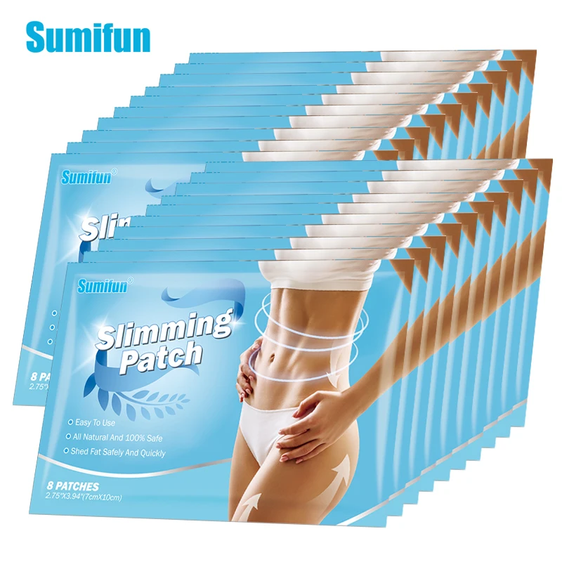 

160Pcs/20bags Sumifun Slimming Patch Navel Sticker For Weight Loss Burning Fat Detox Lose Weight Product Medical Plaster D9787