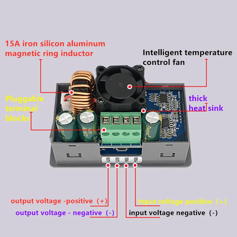 XY5008L CNC adjustable DC regulated power supply constant voltage constant current repair 50V8A400W step-down module