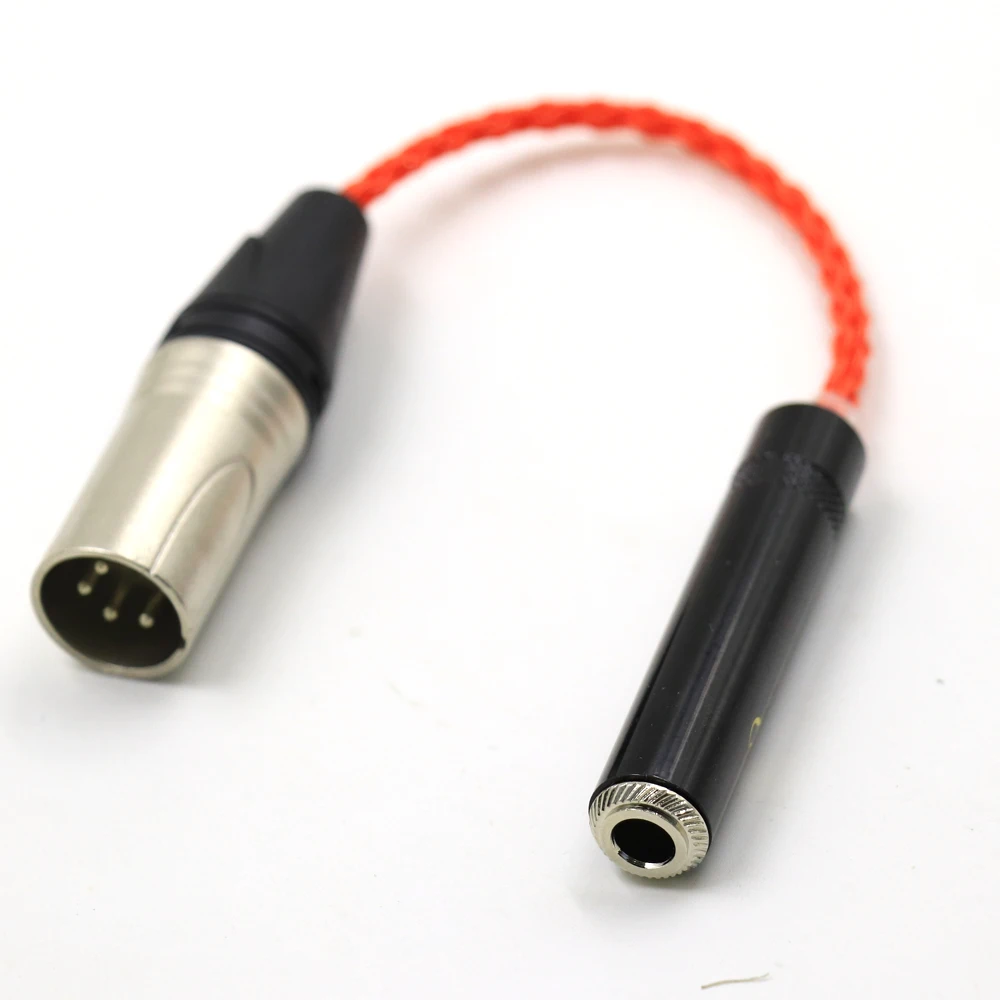Connettore per cavo adattatore Audio femmina a 4 Pin XLR maschio bilanciato a 6.35mm 1/4 femmina