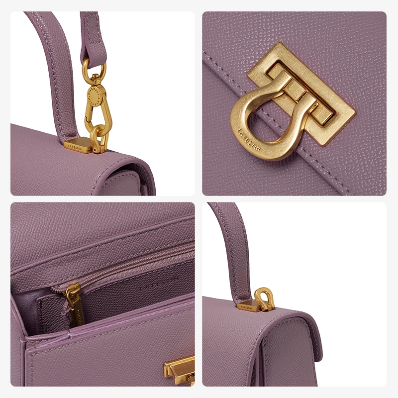 LA FESTIN-Mini Bolsa Feminina Crossbody, Bolsa de Couro, Bolsa de Ombro, Bolsa Feminina, Nova Tendência, 2024