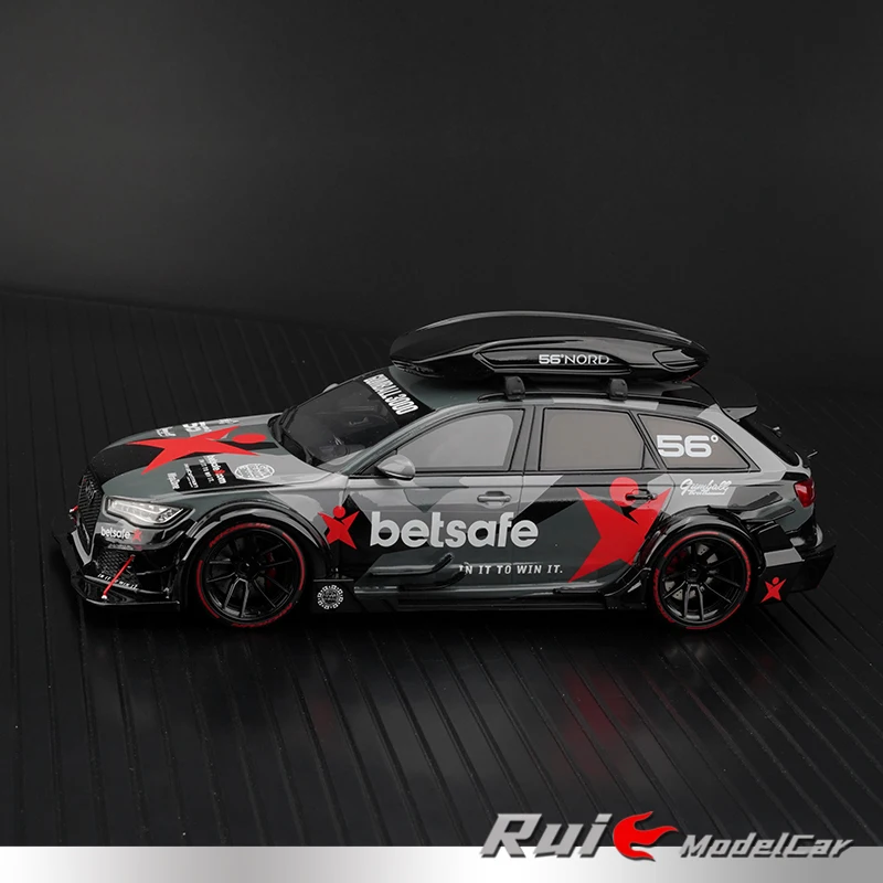 コレクターの置物,1:18自動車のおもちゃ,rs6 c7 dtm 2015,限定版,樹脂,DIY,ギフト用