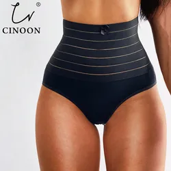 CINOON Women High Waist Shaping Panties Breathable Body Shaper Slimming Tummy Underwear Butt Lifter Seamless Panties Shaperwear