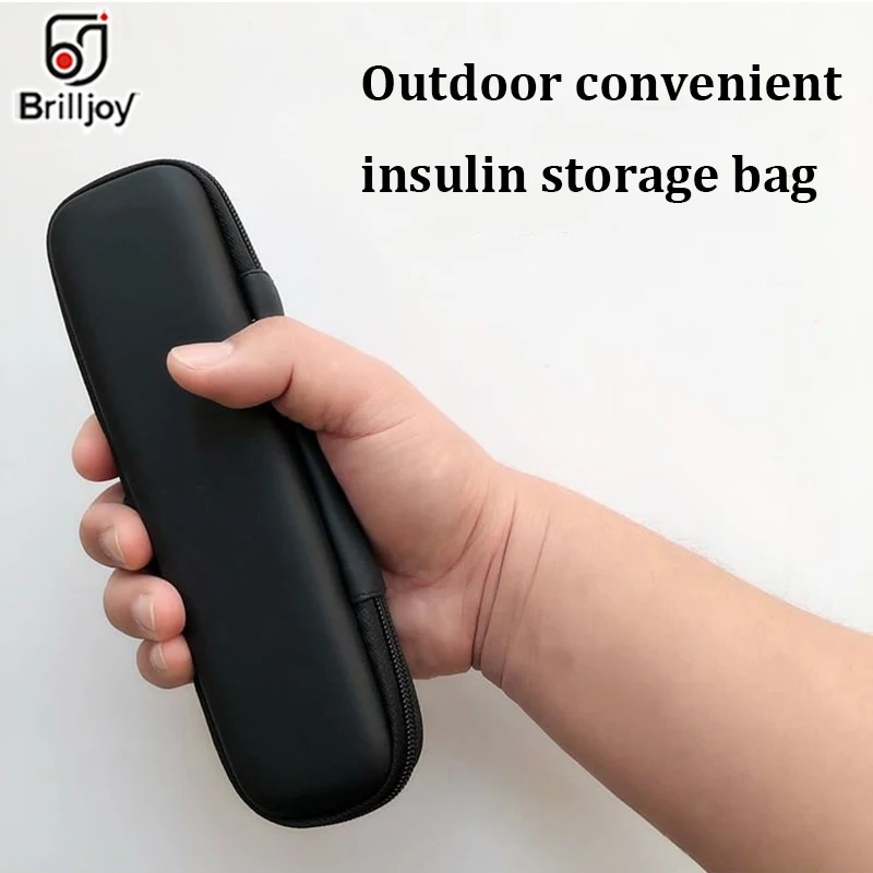 Insulin Cooler Pen Case, portátil, isolado, diabético, droga de viagem, Freezer Box, Ice Bags, Brilljoy, Novo