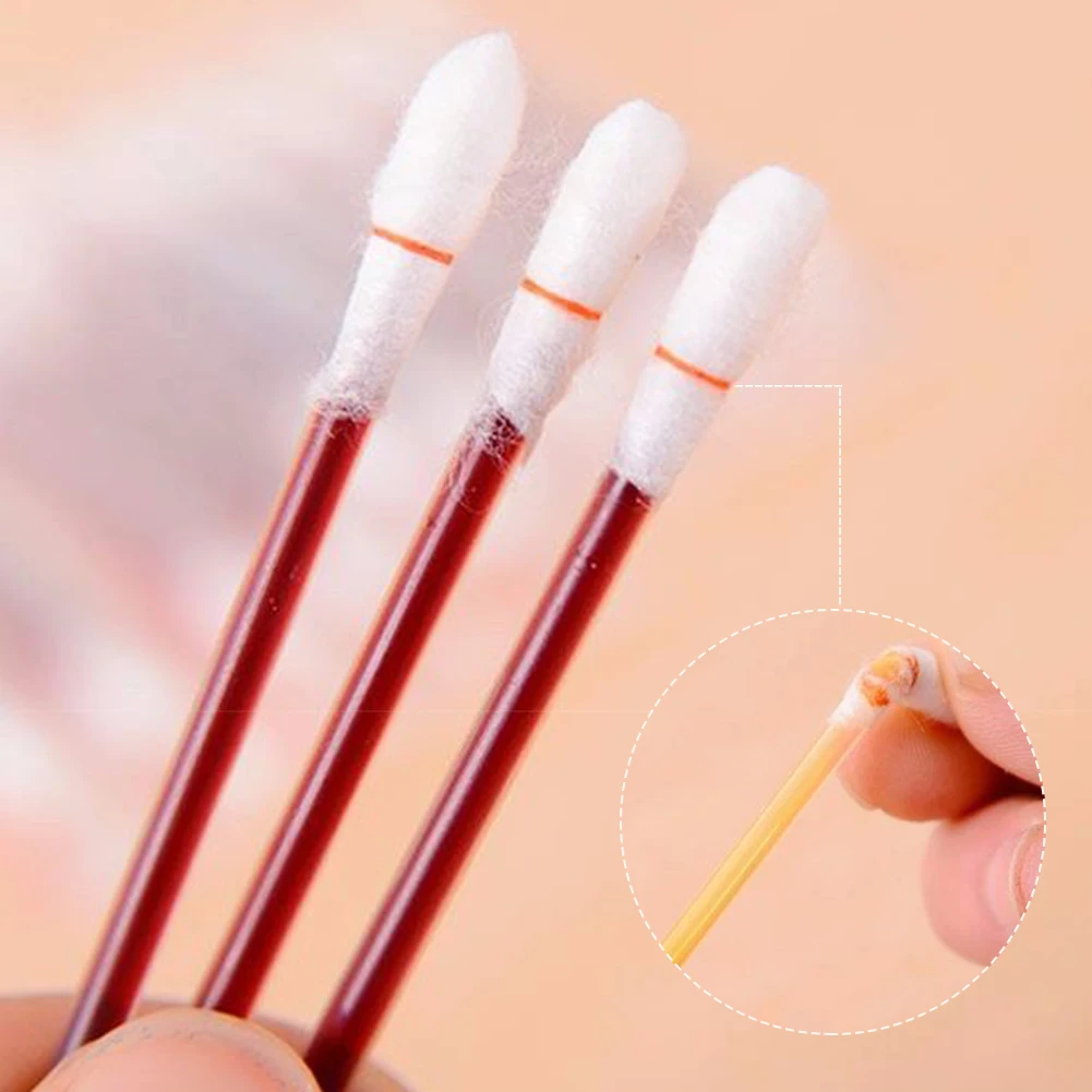 20/50/100pcs Disposable Emergency Cotton Stick Iodine Swab Home Outdoor First Aid Kit Double Head Medical Cleaning Supplies