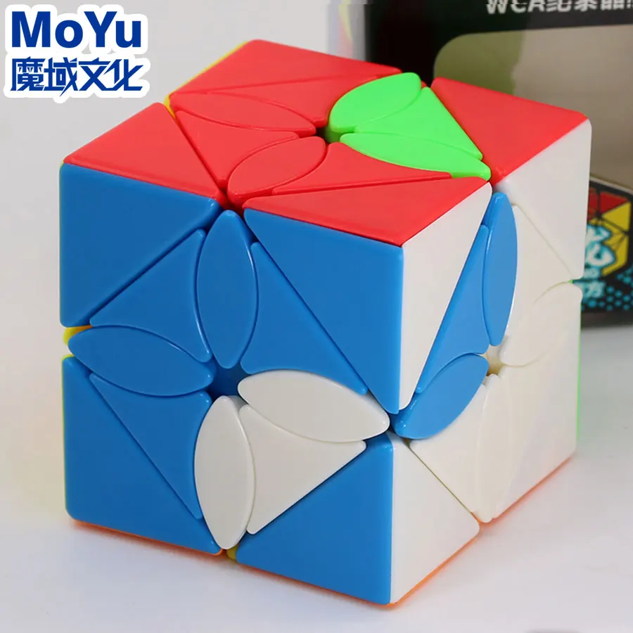 MoYu Magic Cube Puzzle MeiLong Skew Maple Leaf FengYe Cubo Mágico 큐브 Professional Special Shape Educational Twist Wisdom Game